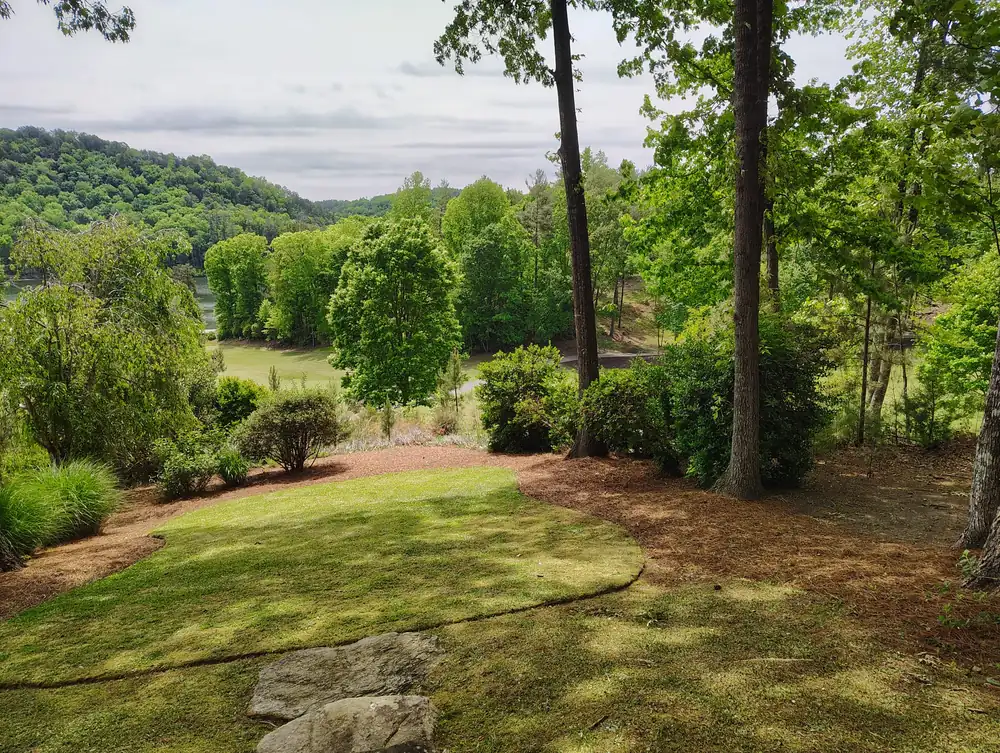 Landscaped property in Candler, NC maintained by Ruben's Landscaping